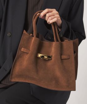 VIOLAd’ORO/【WEB限定】＜VIOLAd’ORO＞TRERO スエード トートバッグ M/トートバッグ