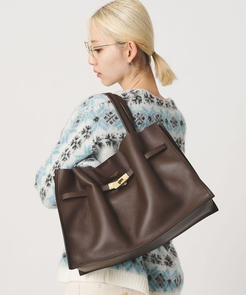 VIOLAd’ORO/＜VIOLAd’ORO＞TRERO レザー トートバッグ L/トートバッグ