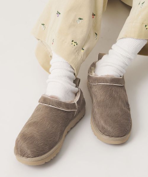 UGG/【国内EXCLUSIVE】＜UGG＞クラシック マイクロ ブーツ カーフヘアー/スリッポン/ブーティ / ショートブーツ