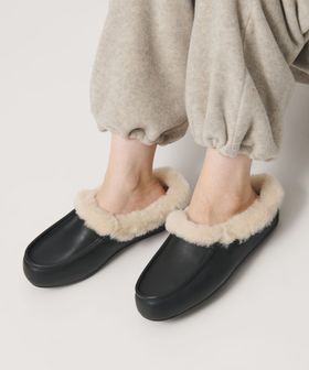 UGG/【国内EXCLUSIVE】＜UGG＞アンスレー ミュール/ブラック レザー/スニーカー / スリッポン
