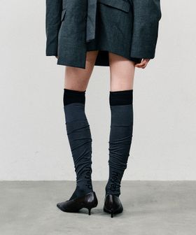 heyep/＜heyep＞レイヤード オーバーニー ソックス/2P/ソックス / 靴下