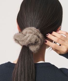 BEAUTY&YOUTH/【WEB限定】フェイクファー シュシュ/ヘアアクセサリー