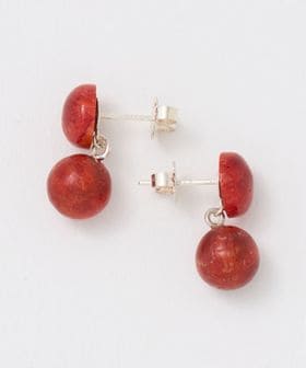 SAPIR BACHAR/＜SAPIR BACHAR＞RED CORAL ORB EARRINGS/ピアス/ピアス（両耳用）