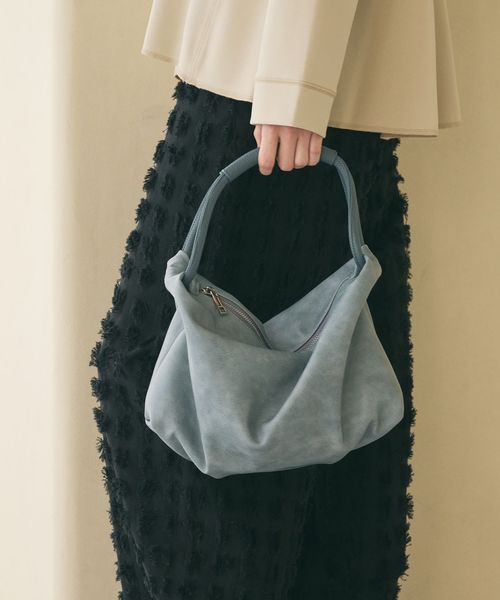 BEAUTY&YOUTH/レザーライク コンビ タック バッグ/ハンドバッグ / クラッチバッグ