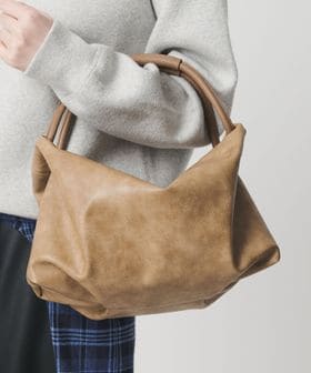 BEAUTY&YOUTH/レザーライク コンビ タック バッグ/ハンドバッグ / クラッチバッグ