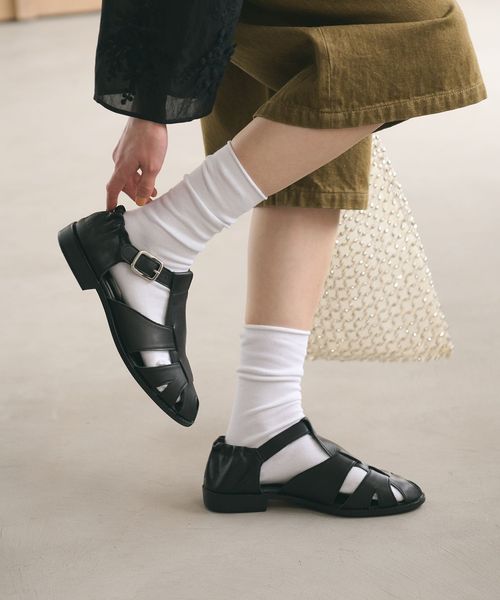 BEAUTY&YOUTH/ギャザー グルカサンダル/サンダル