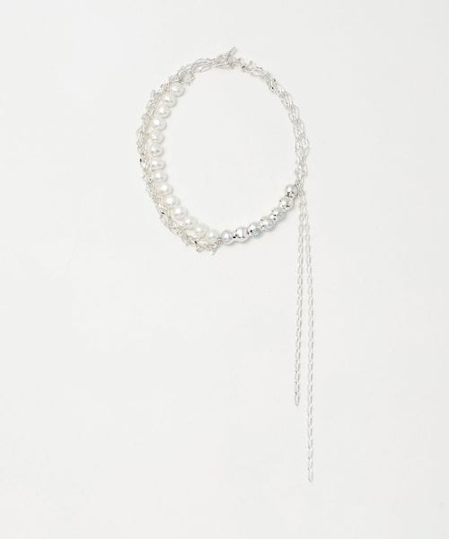 PREEK/＜PREEK＞BAROQUE PEARL TSUBOMI DIP ASYMMETRY NECKLACE/ネックレス/ネックレス