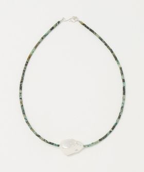 PREEK/＜PREEK＞BAROQUE PEARL STONE LINE CHOKER NECKLACE/ネックレス/ネックレス