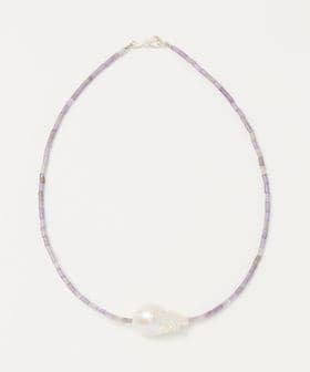 PREEK/＜PREEK＞BAROQUE PEARL STONE LINE CHOKER NECKLACE/ネックレス/ネックレス