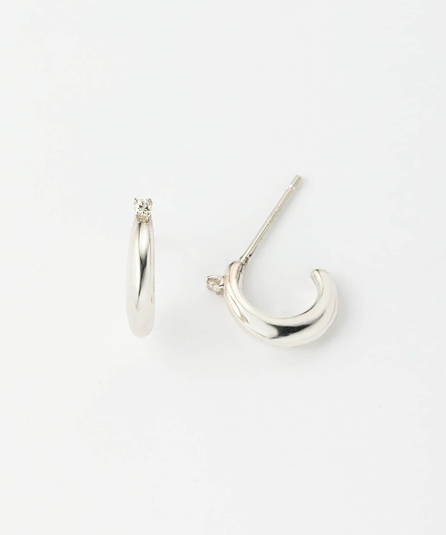preek ハートピアス PREEK＞DIAMOND TINY HEART EARRINGS/ピアス
