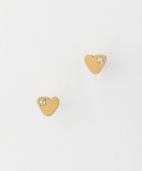 PREEK/＜PREEK＞DIAMOND TINY HEART EARRINGS/ピアス/ピアス（両耳用）