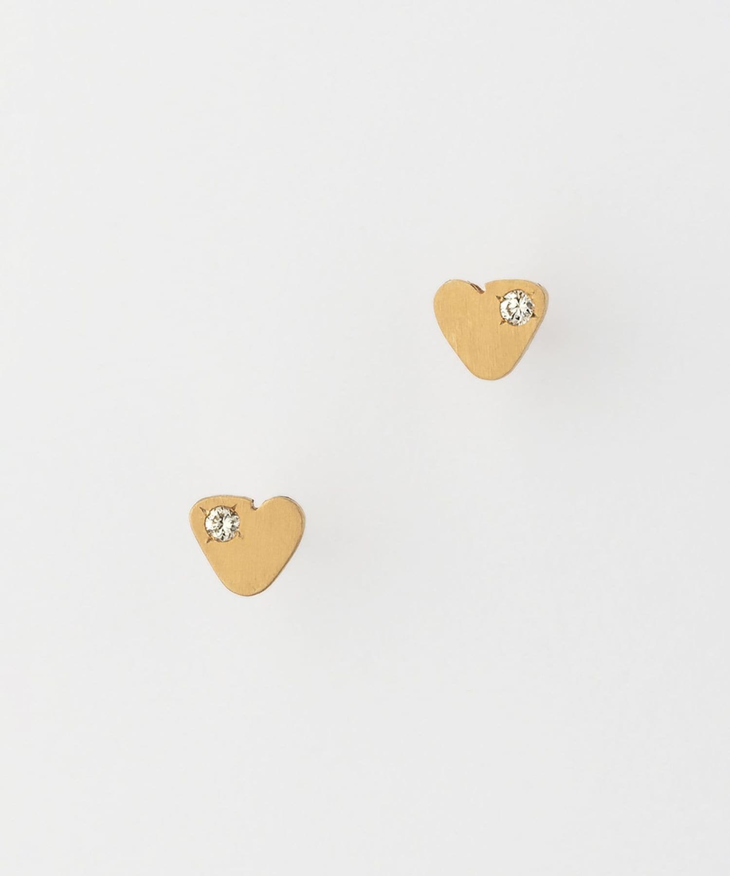 PREEK＞DIAMOND TINY HEART EARRINGS/ピアス