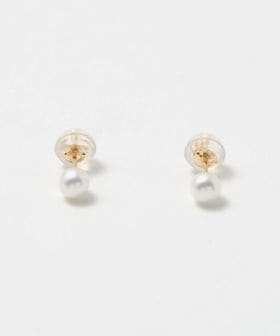 BEAUTY&YOUTH/K10 淡水パール ピアス/4mm/ピアス（両耳用）