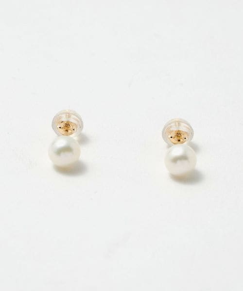 BEAUTY&YOUTH/K10 淡水パール ピアス/5mm/ピアス（両耳用）