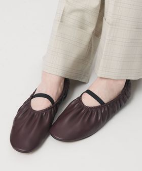 BEAUTY&YOUTH/ギャザー バレエシューズ/フラットシューズ