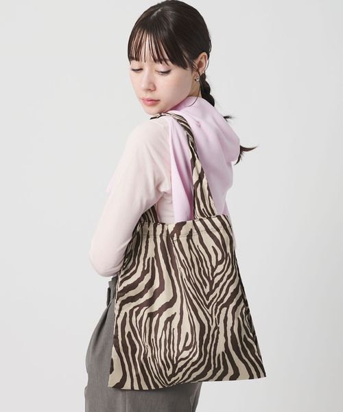 BEAUTY&YOUTH/ゼブラ パッカブル トートバッグ/トートバッグ