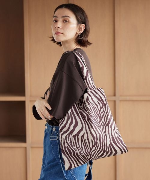BEAUTY&YOUTH/ゼブラ パッカブル トートバッグ/トートバッグ
