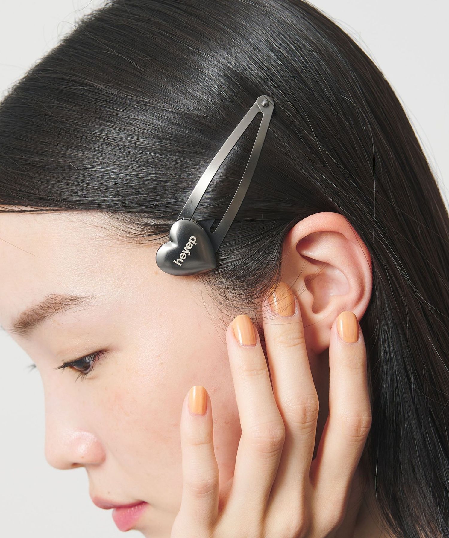 heyep＞ハート ロケット ヘアピン/2P