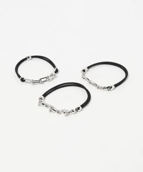 heyep/＜heyep＞Cat & Metal Parts ヘアタイ/3P/ヘアアクセサリー