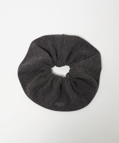 heyep/＜heyep＞ニット ロゴ シュシュ/ヘアアクセサリー