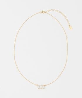 BEAUTY&YOUTH/パールモチーフ×ガラスストーン ネックレス/ネックレス