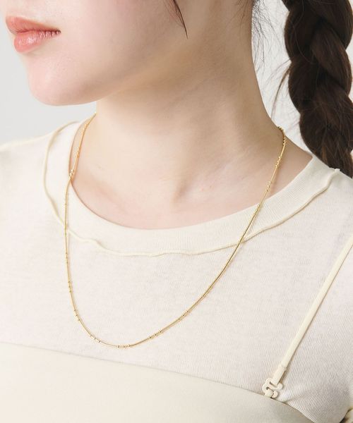 BEAUTY&YOUTH/メタル チェーン スライダー ネックレス/ネックレス