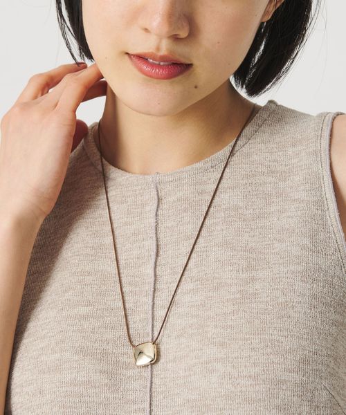 BEAUTY&YOUTH/メタル スクエアモチーフ チョーカー/ネックレス