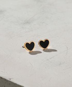 Baqless/＜BAQLESS＞Amity Black Heart ピアス/ピアス（両耳用）