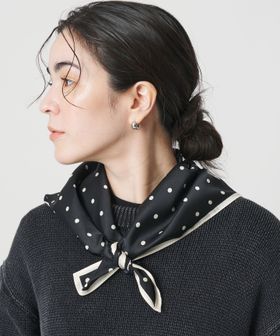 BEAUTY&YOUTH/ポリエステル ドット スカーフ/ストール / マフラー