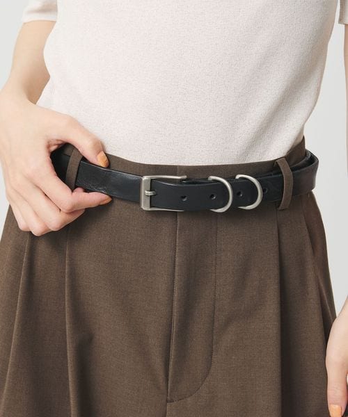 ATELIER BRUGGE/＜ATELIER BRUGGE＞レザー メタルループ ベルト/ベルト / サスペンダー