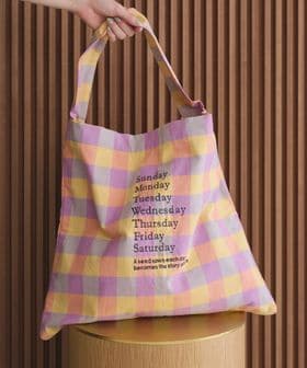 beej/【別注】＜beej＞チェック 2WAY ワンショルダーバッグ/トートバッグ