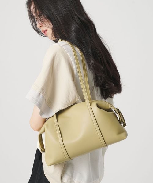 BEAUTY&YOUTH/ジップ スクエア ボストンバッグ/ボストンバッグ