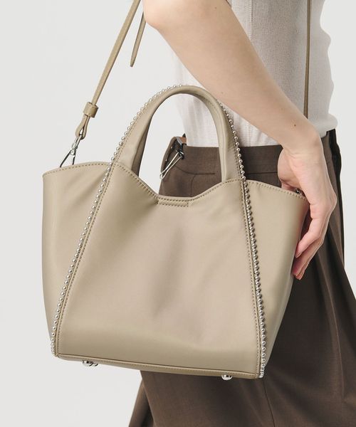 BEAUTY&YOUTH/ナイロン ボールチェーン ミドル 2WAY トートバッグ はっ水/トートバッグ