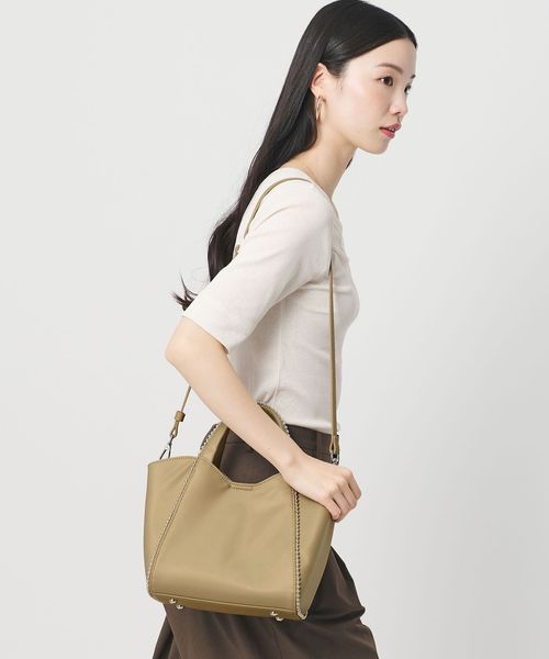 BEAUTY&YOUTH/ナイロン ボールチェーン ミドル 2WAY トートバッグ はっ水/トートバッグ