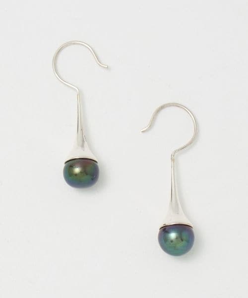 BAITS/＜BAITS＞淡水パール ブラック スウィング ピアス/ピアス（両耳用）