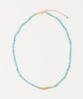 Causerie/＜Causerie＞カラーストーン メタリックトップ ショートネックレス/ネックレス
