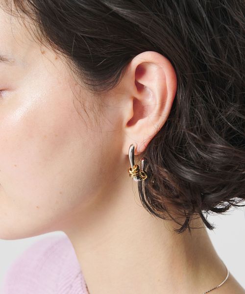 LAPUIS/＜LAPUIS＞Flow coil ピアス/ピアス（両耳用）