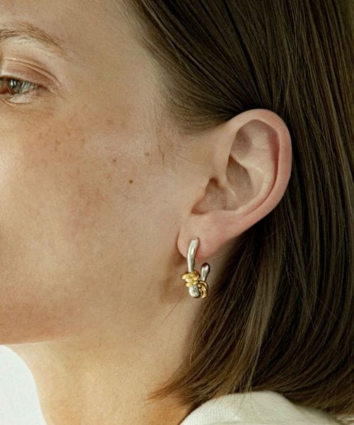 LAPUIS/＜LAPUIS＞Flow coil ピアス/ピアス（両耳用）