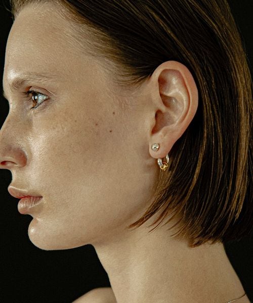 LAPUIS/＜LAPUIS＞Drop flow coil ピアス/ピアス（両耳用）