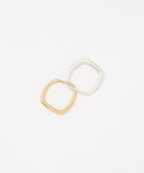 TEN./＜TEN.＞ダブル スクエア リング MIX/リング
