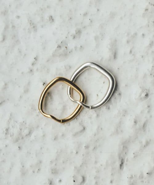 TEN./＜TEN.＞ダブル スクエア リング MIX/リング