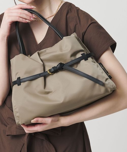 VIOLAd’ORO/＜VIOLAd’ORO＞BIANCA ナイロン ベルト トートバッグ/トートバッグ