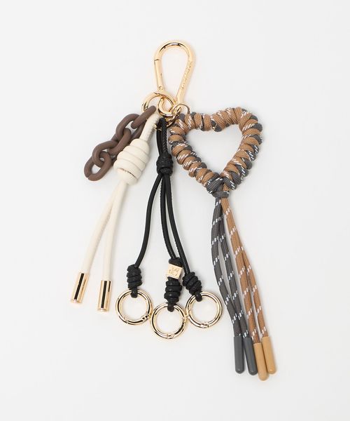 VIOLAd’ORO/＜VIOLAd’ORO＞コード ハート バッグチャーム/キーケース / キーホルダー