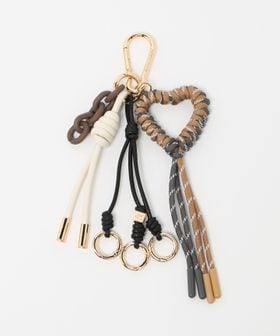 VIOLAd’ORO/＜VIOLAd’ORO＞コード ハート バッグチャーム/キーケース / キーホルダー