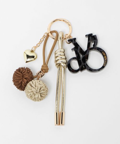 VIOLAd’ORO/＜VIOLAd’ORO＞ポンポン ロゴ バッグチャーム/キーケース / キーホルダー