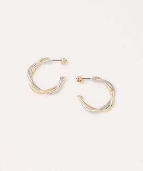 BEAUTY&YOUTH/ミックスカラー クロス ピアス/ピアス（両耳用）