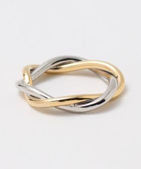 BEAUTY&YOUTH/ミックスカラー クロス リング/リング