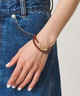 BEAUTY&YOUTH/メタル×レザーベルト ブレスレット/ブレスレット / バングル