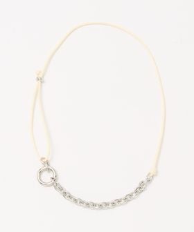 BEAUTY&YOUTH/コード×メタルチェーン コンビ チョーカー ネックレス/ネックレス