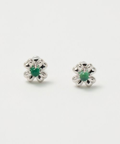 BEAUTY&YOUTH/＜SSIL＞STONE CLOVERS STUDS ピアス/ケリー/ピアス（両耳用）